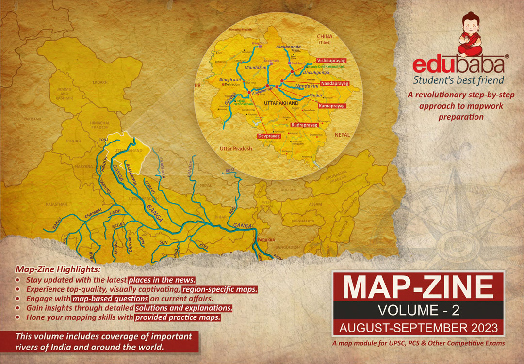 Important rivers of India and the world for UPSC prelims maps