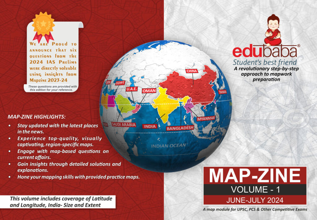 Places in news maps with latitude and longitude for UPSC prelims preparation